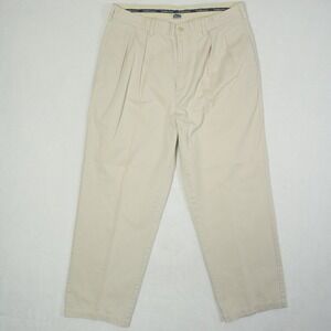Polo Ralph Lauren Men Chino Pleated Pants Beige Actual Size 34x29 Singapore Made